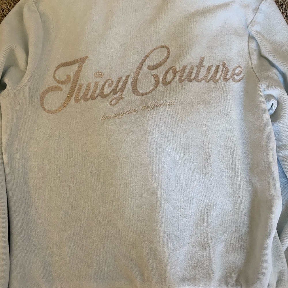 Light Blue Zip-Up Hoodie - Picture 2 of 5